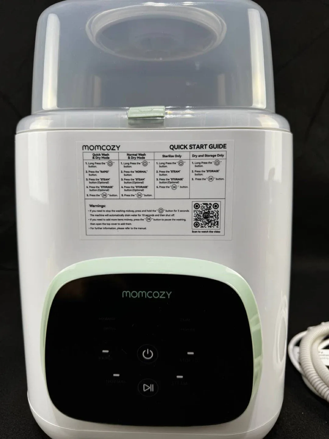 Momcozy KleanPal Pro Baby Bottle Washer, Sterilizer & Dryer image indicator(2)