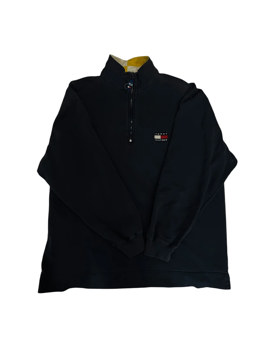 Tommy Hilfiger Black 1/4 Zip Pullover