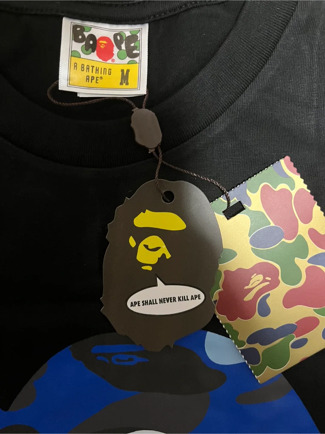 Bathing Ape (BAPE) Black Camo T-Shirt - Size M image indicator(2)