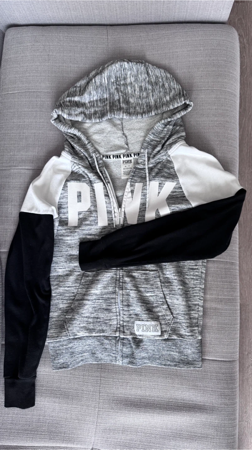PINK Victoria's Secret Full Zip Hoodie - Women XS
