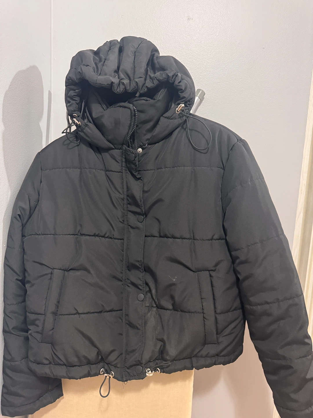 Trendyol Black Puffer Jacket - Size S