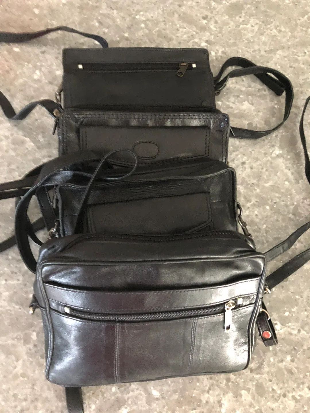 Leather Crossbody Bags - Black image indicator(3)