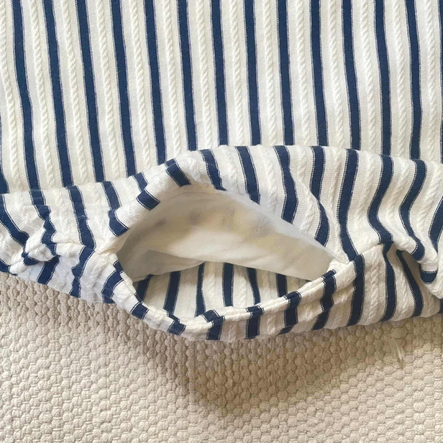 🥕UNIQLO Striped A-Line Dress XS image indicator(3)