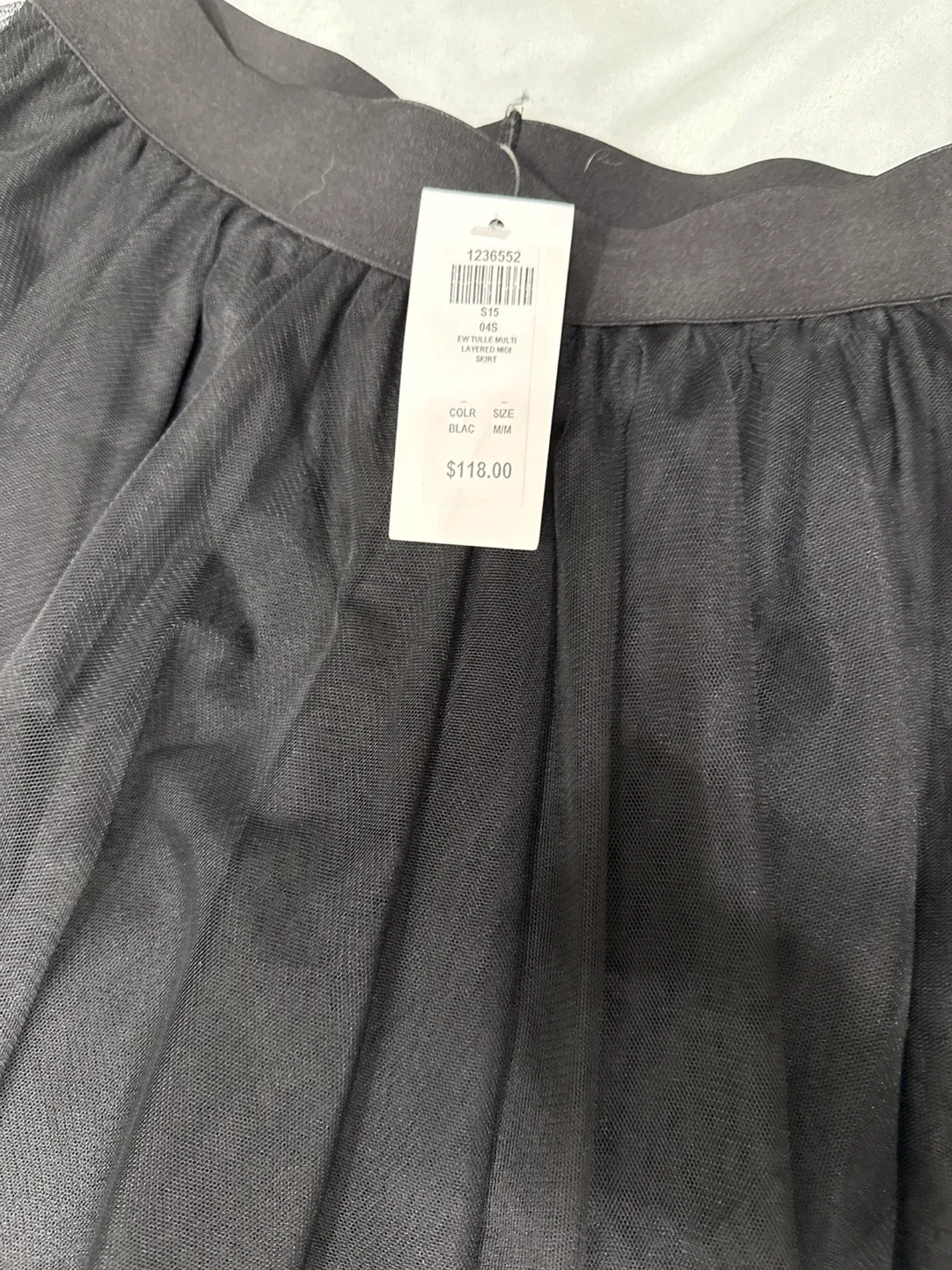 Honey Black Layered Mesh Skirt - Size M/M image indicator(2)