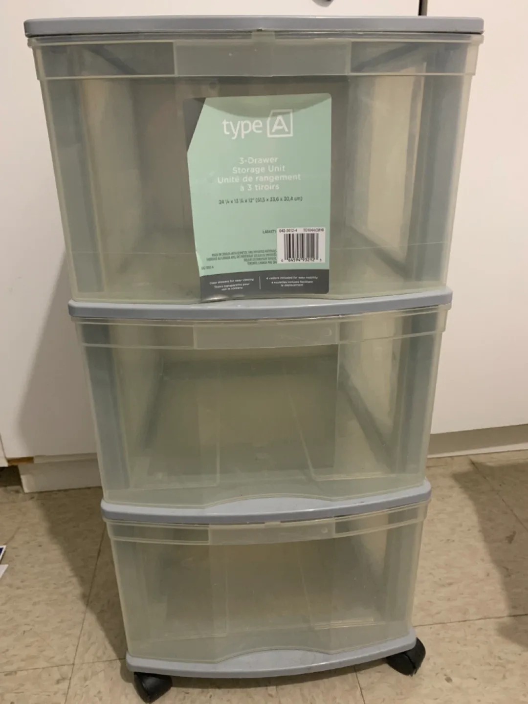 Type A 3-Drawer Storage Unit thumbnail