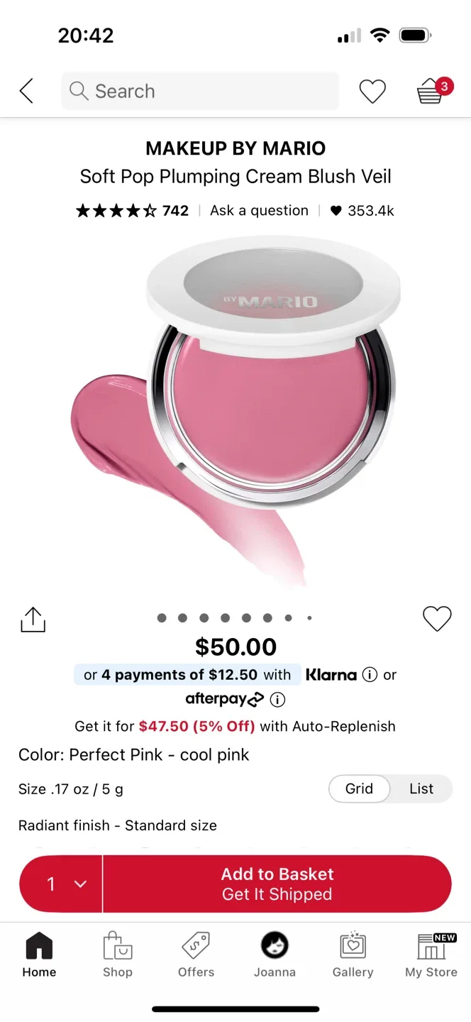 New Makeup By Mario Soft Pop Plumping Blush Veil - Perfect Pink image indicator(4)