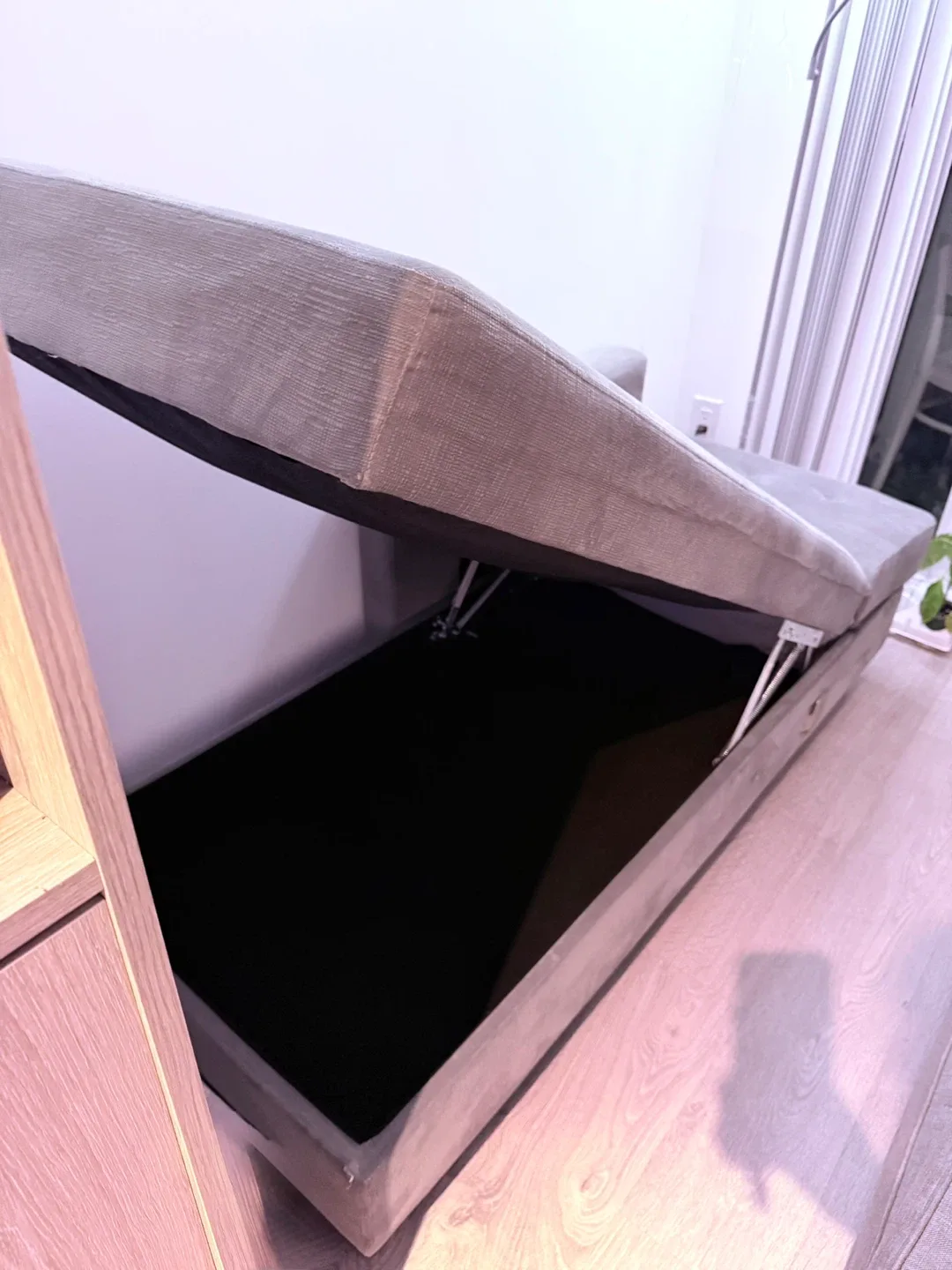 [Saturday Move out Sale] Grey Sofa Bed with Storage 🥕 image indicator(3)