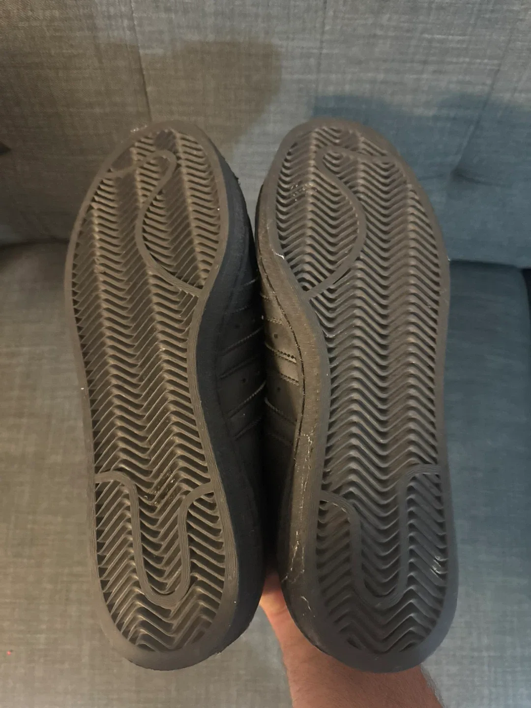 Adidas Superstar Black Leather Size 11.5 image indicator(5)