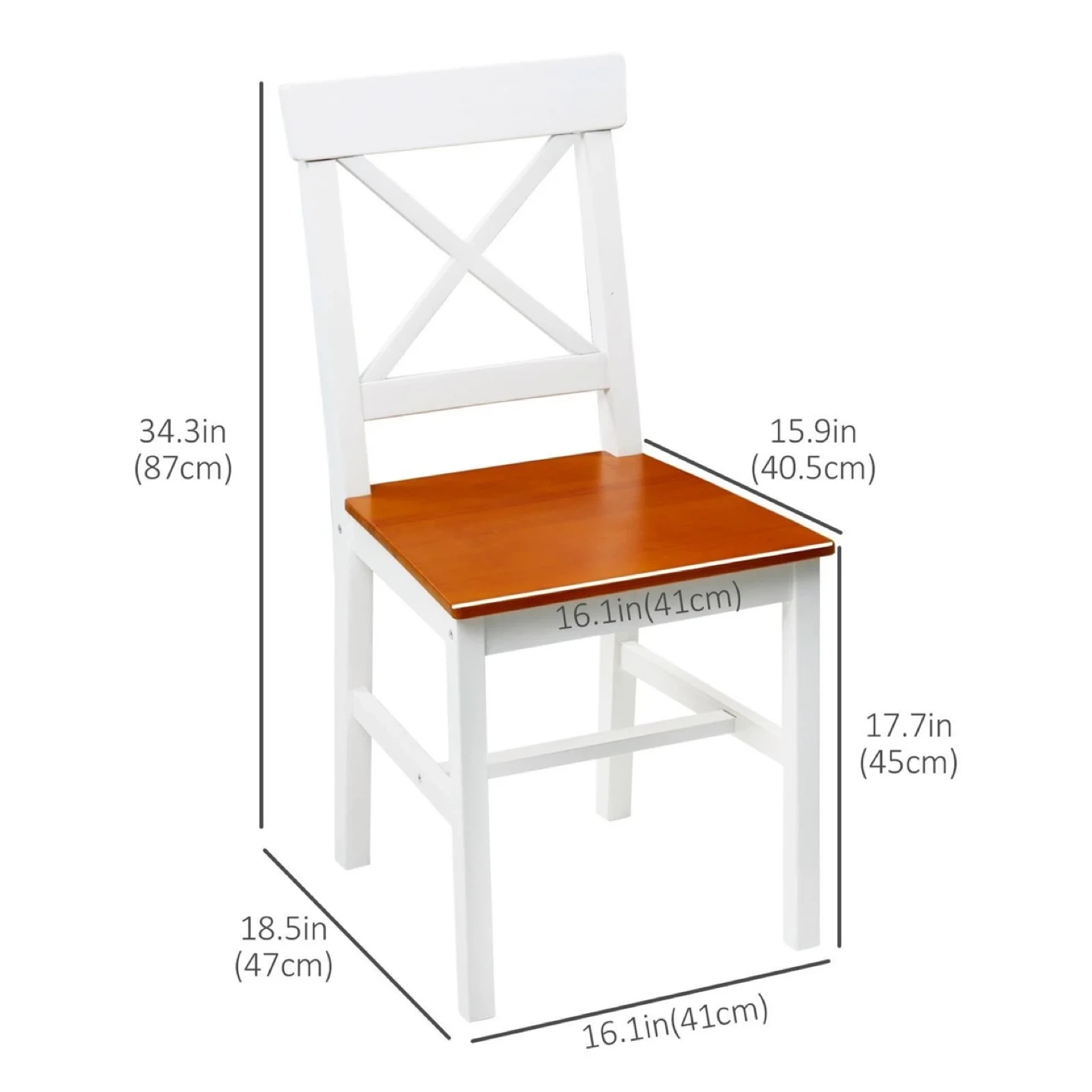 New Modern Dining Table Set with 2 Chairs - White - photo 5