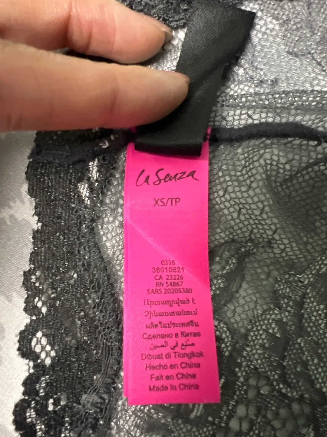 La Senza XS/TP Black Lace Panties image indicator(5)