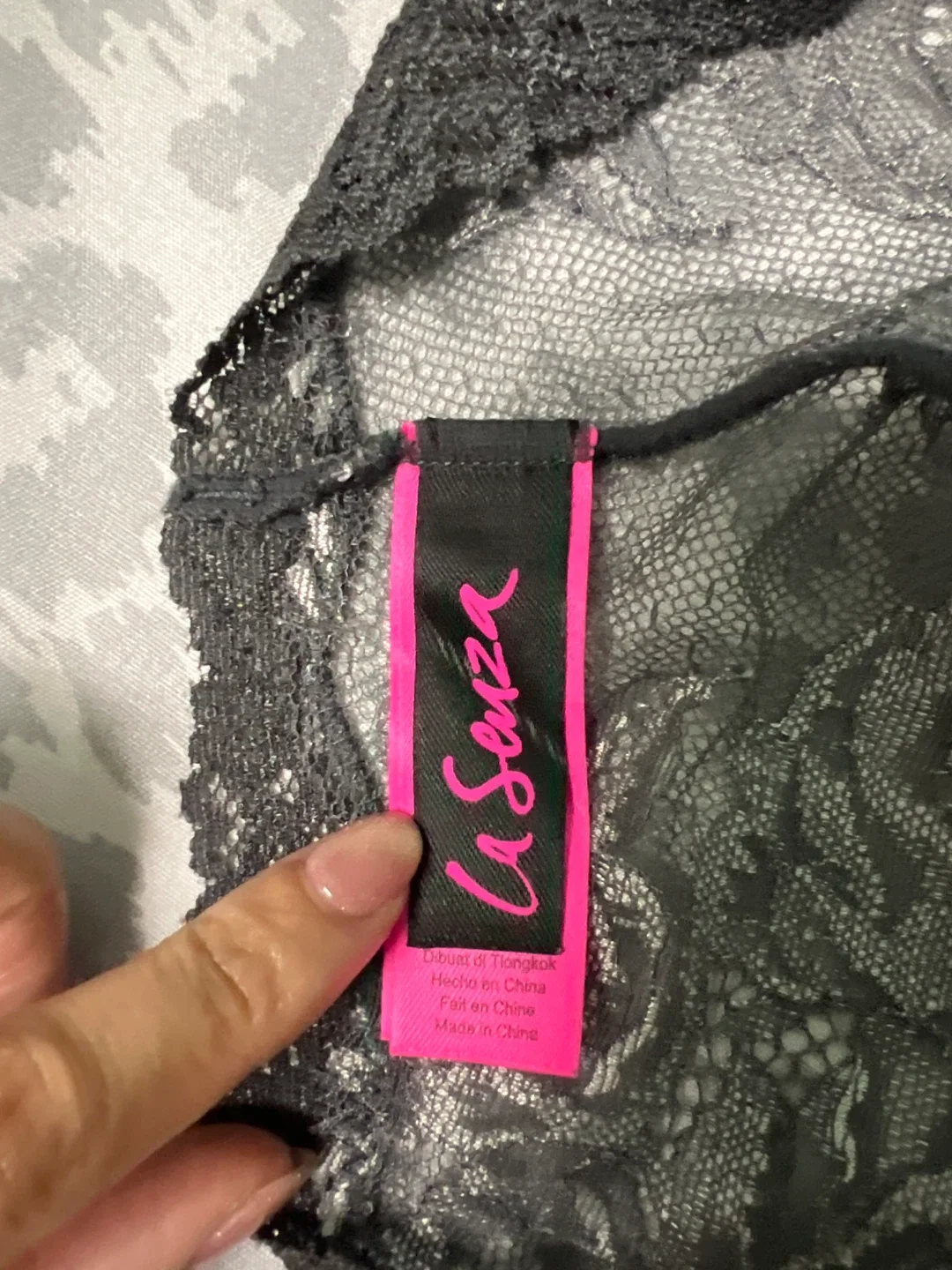 La Senza XS/TP Black Lace Panties image indicator(4)