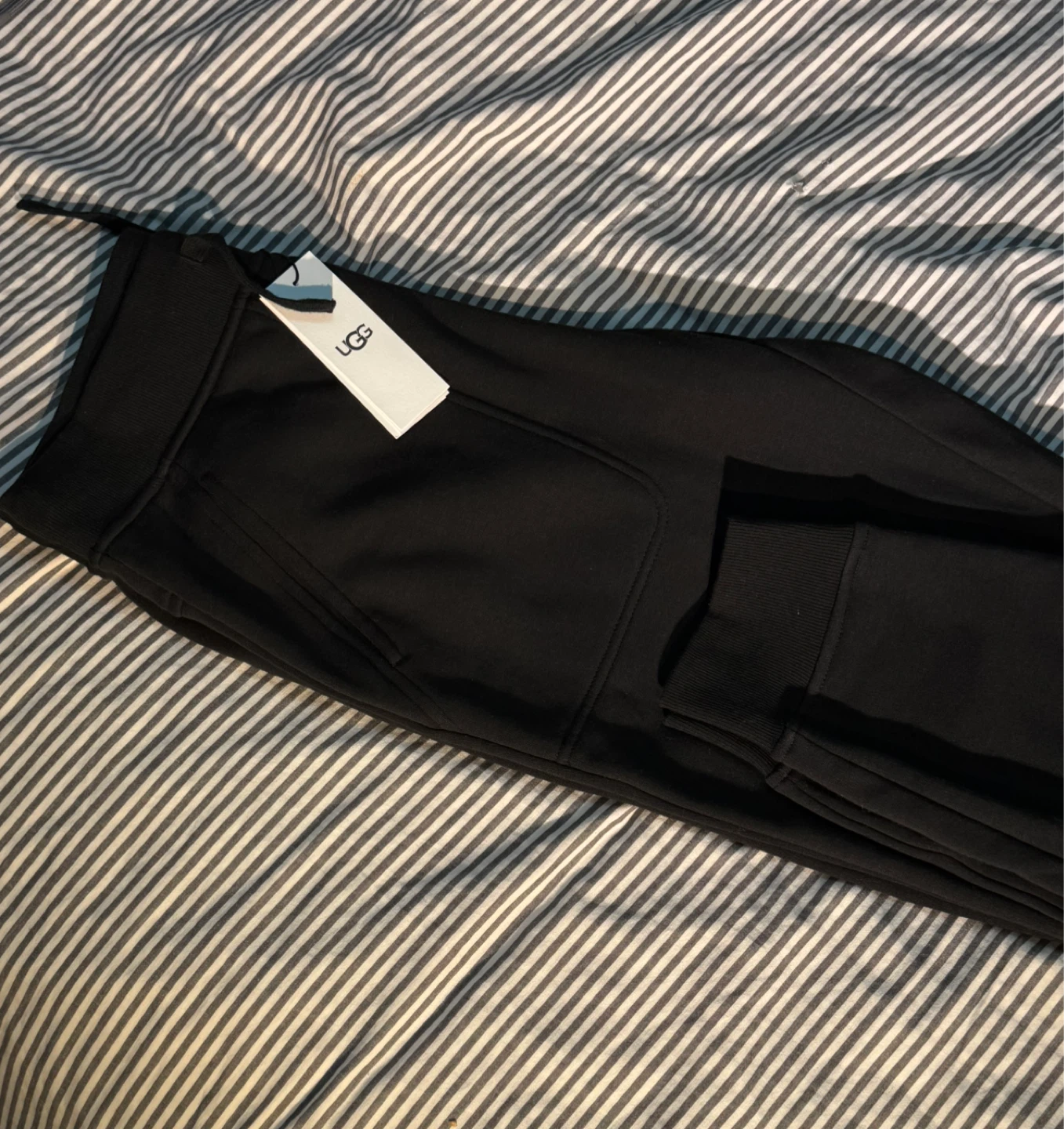 New UGG Black Fleece Jogger Pants S Size - photo 5