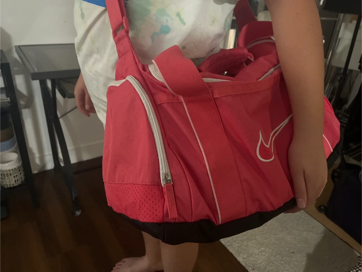 Nike Pink Duffle Bag image indicator(3)