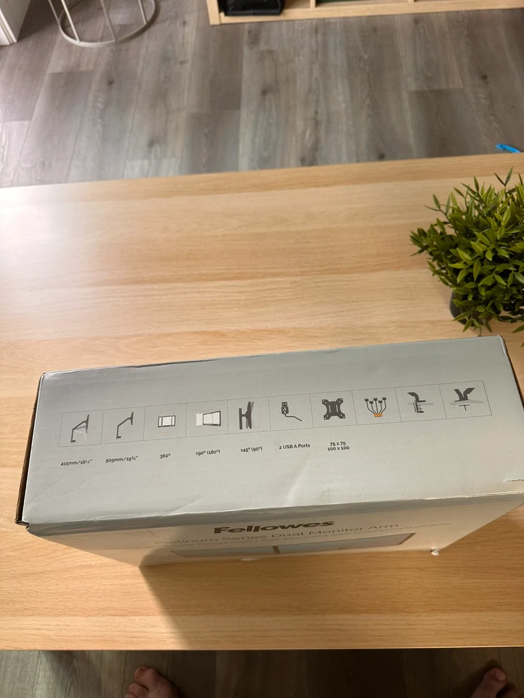 Fellowes Platinum Series Dual Monitor Arm image indicator(3)