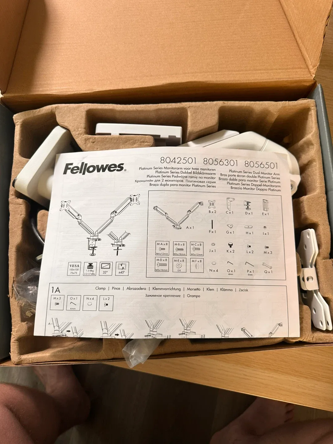 Fellowes Platinum Series Dual Monitor Arm image indicator(5)