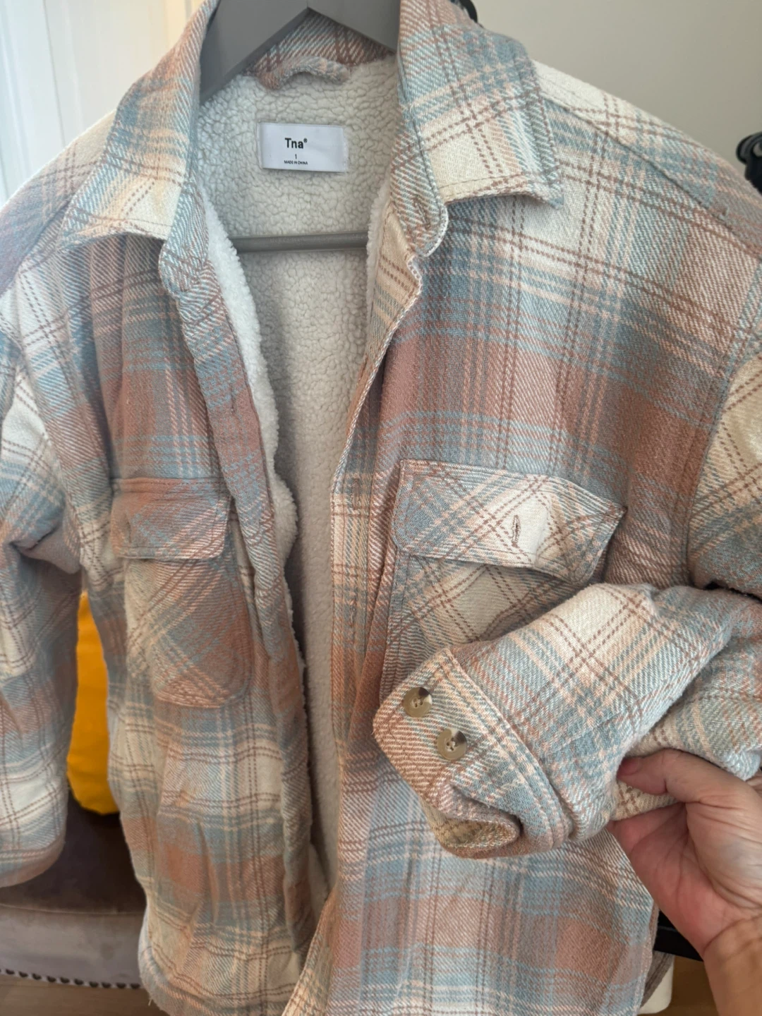 Tna Plaid Shirt Jacket - Size S - photo 5