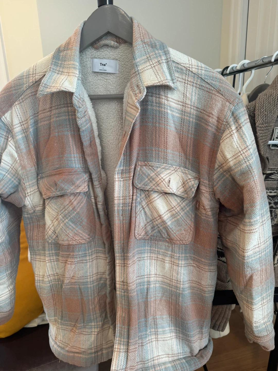 Tna Plaid Shirt Jacket - Size S