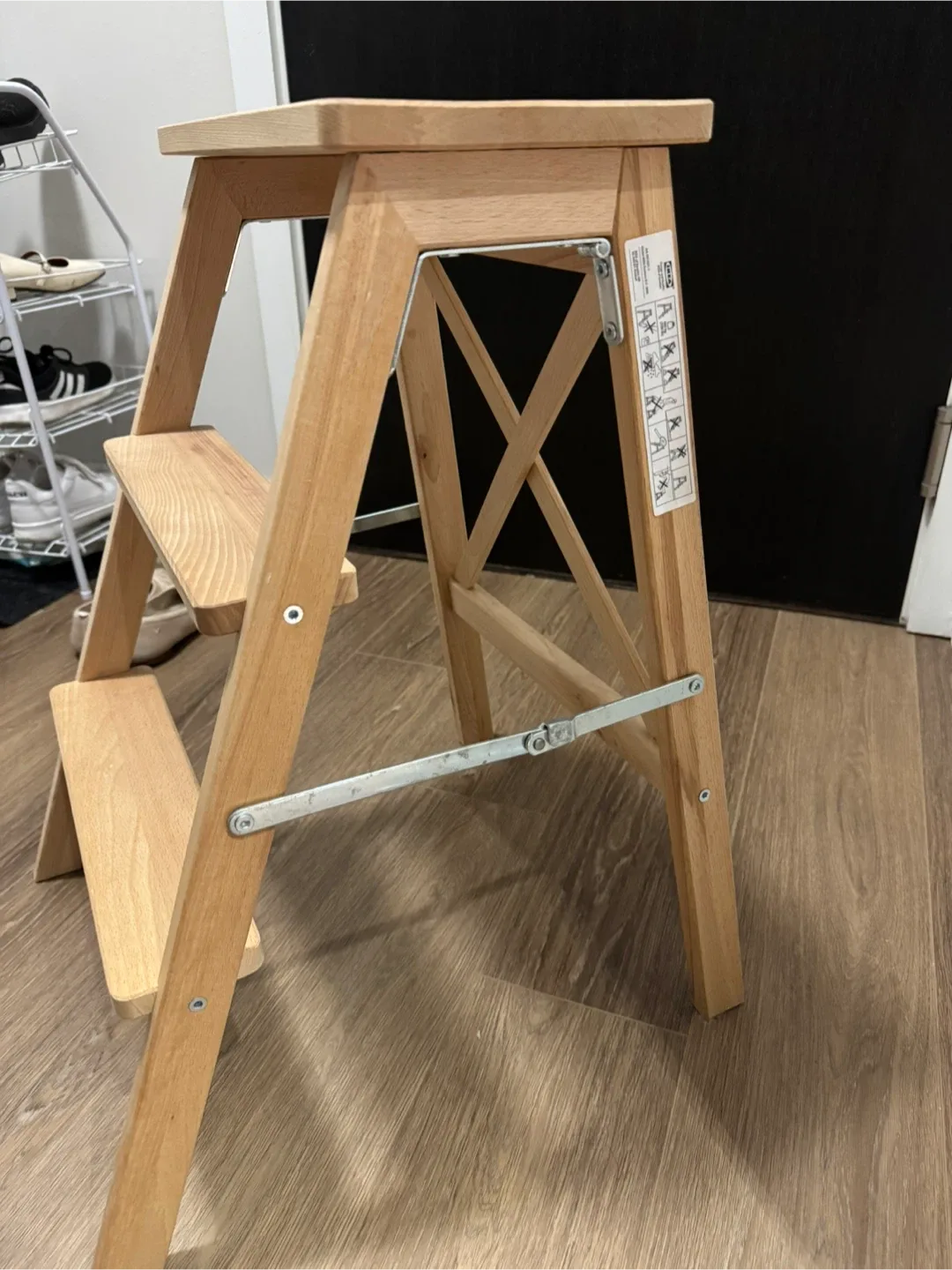 IKEA BEKVÄM Step Stool / ladder- Beech Wood image indicator(3)