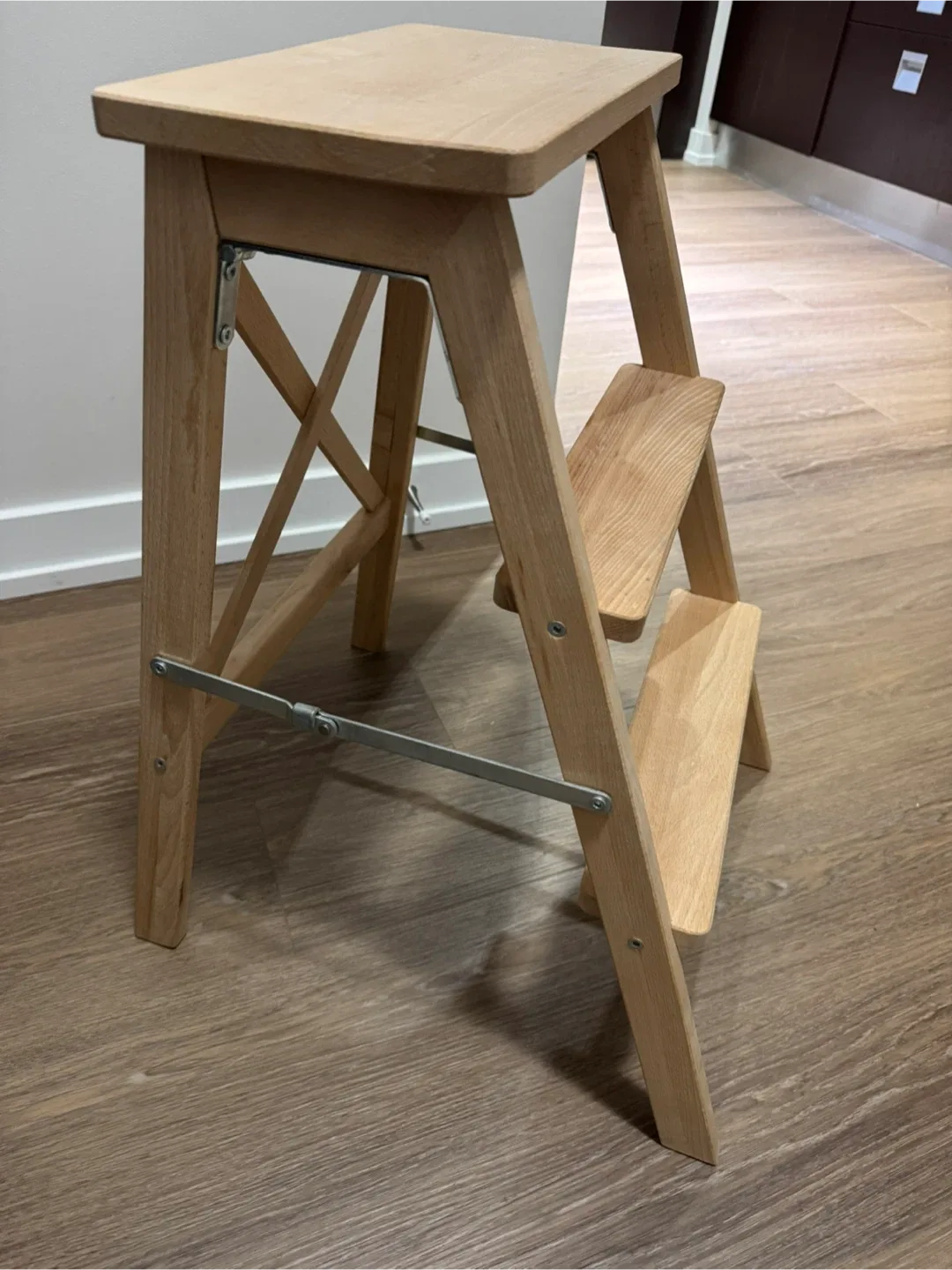 IKEA BEKVÄM Step Stool / ladder- Beech Wood image indicator(2)