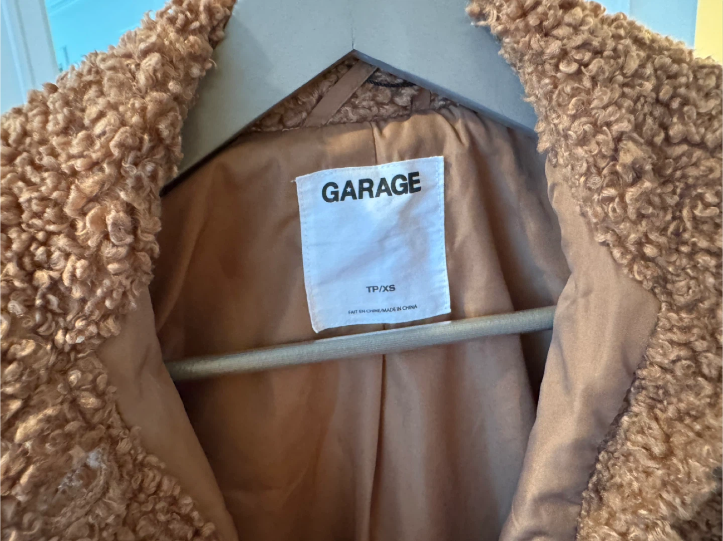 Garage Brown Teddy Jacket - Size XS - photo 3