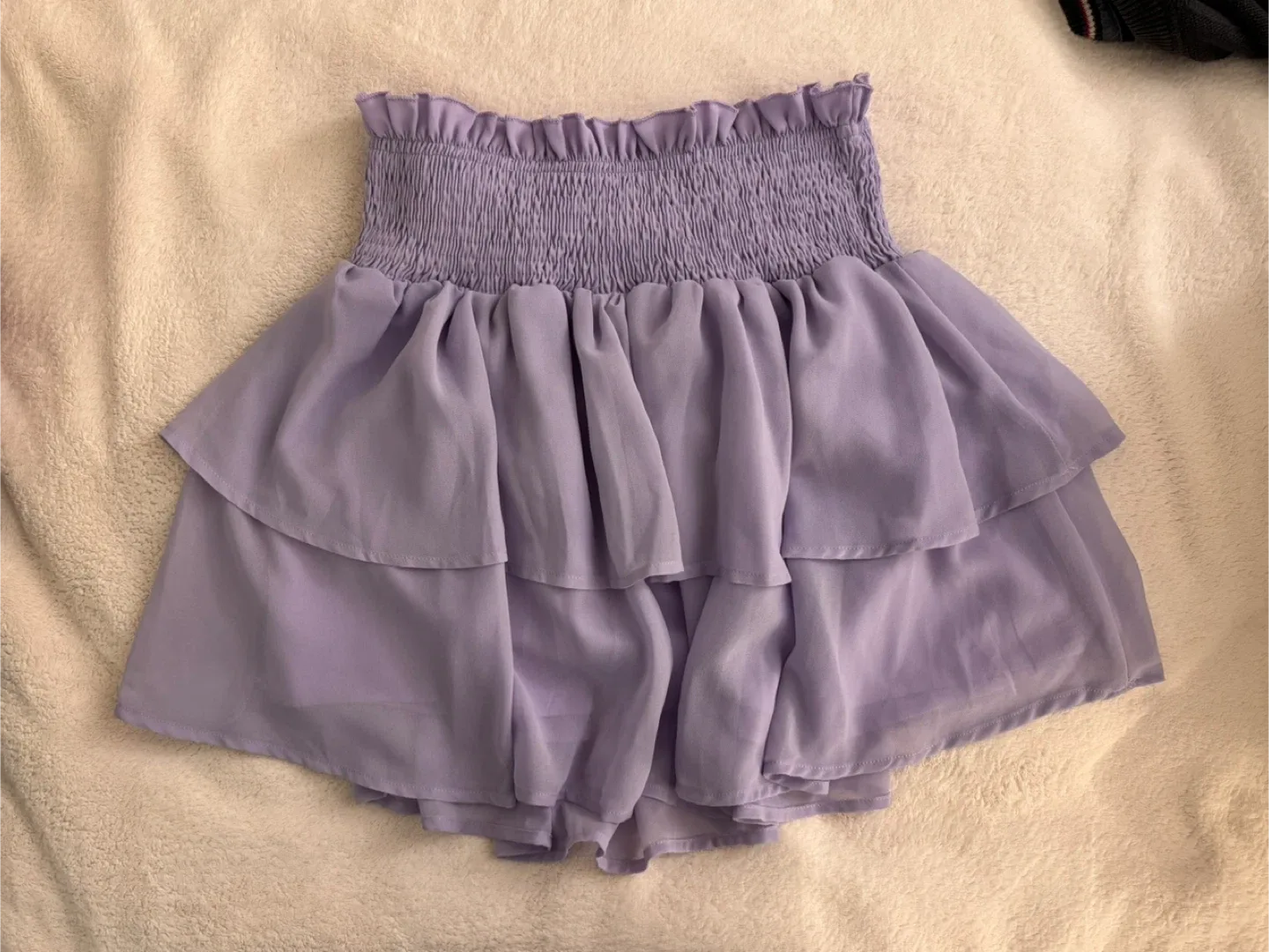 Shein Purple Ruffle Mini Skirt - Size M image indicator(4)