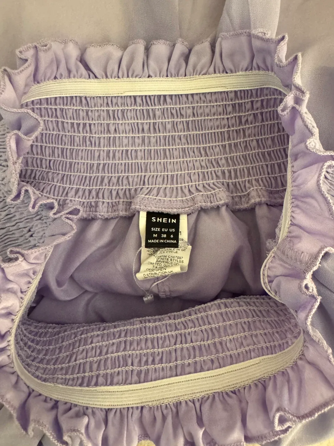 Shein Purple Ruffle Mini Skirt - Size M image indicator(3)