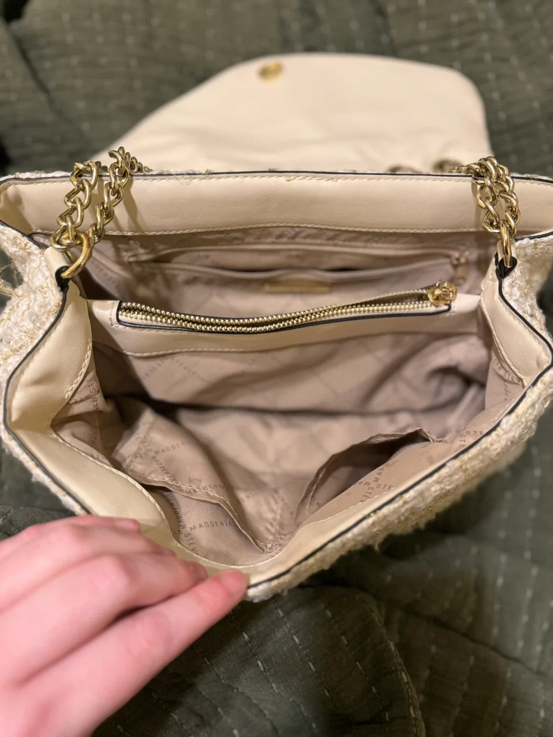 Steve Madden Tweed Shoulder Bag image indicator(2)