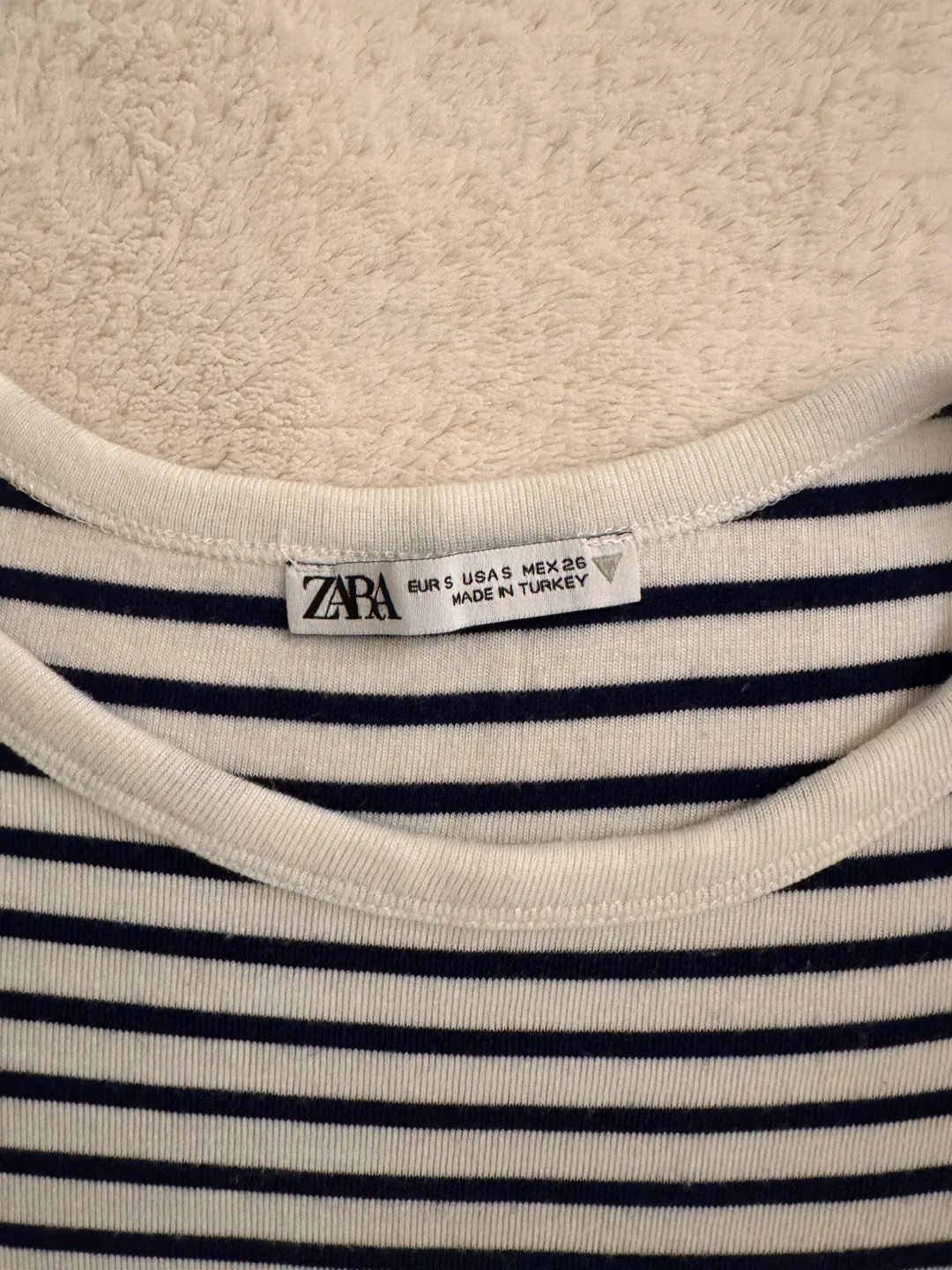 Zara Striped Crop Top - Size Small image indicator(2)