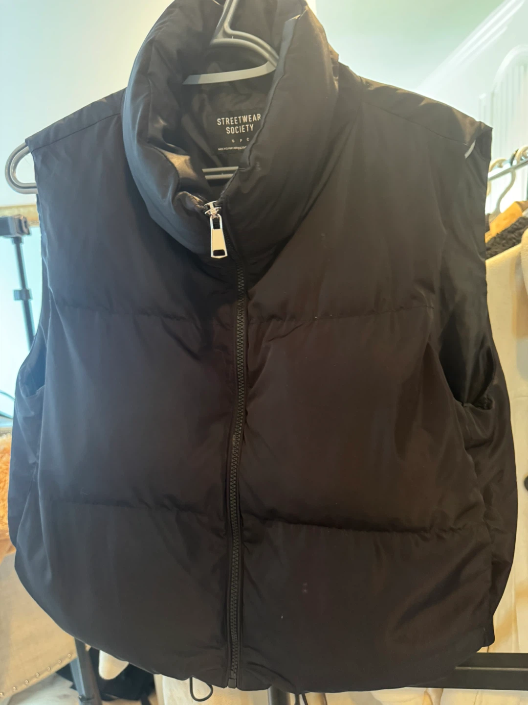 Streetwear Society Black Puffer Vest