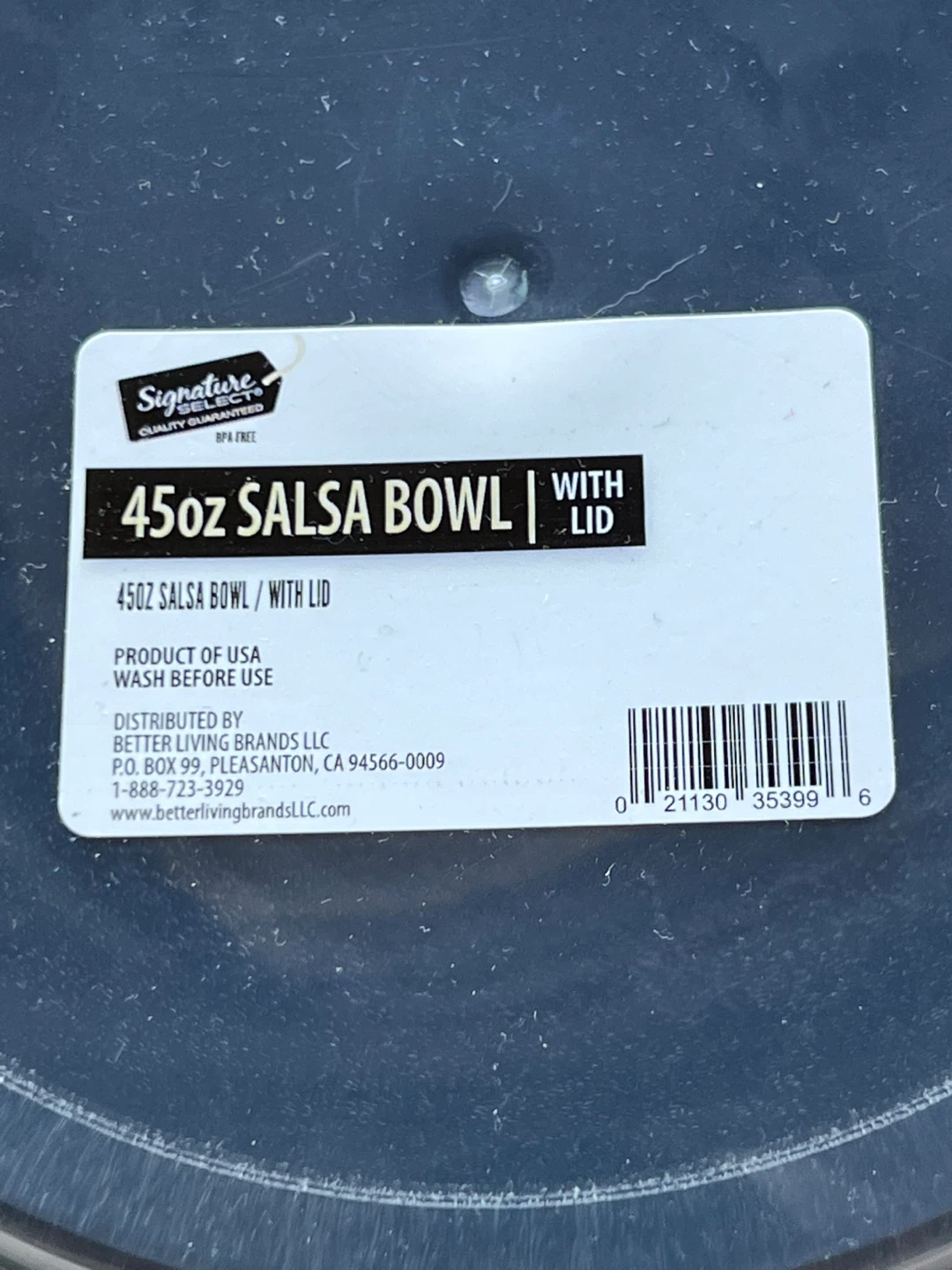45oz SALSA BOWL With LID🥕