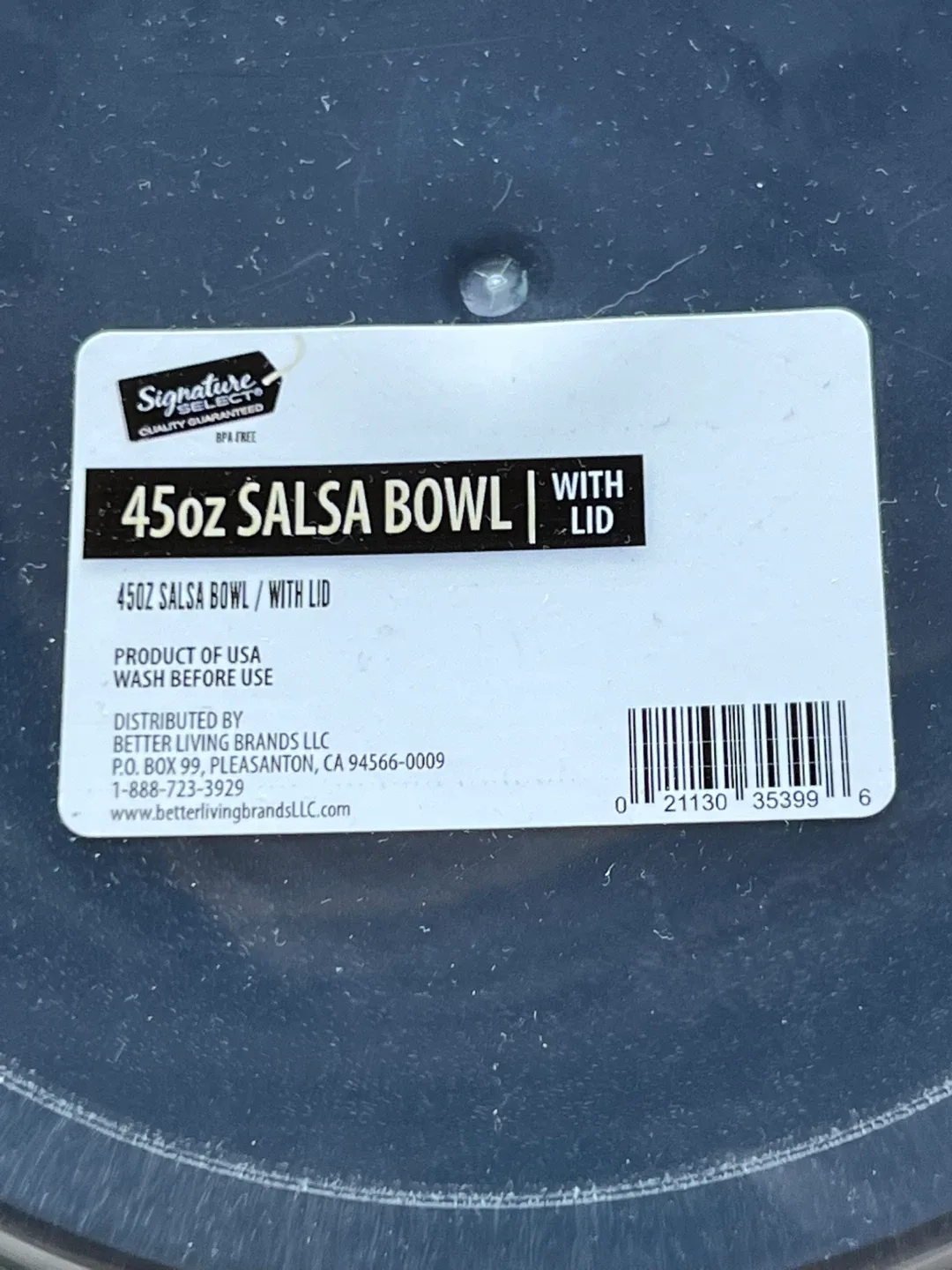 45oz SALSA BOWL With LID🥕 thumbnail