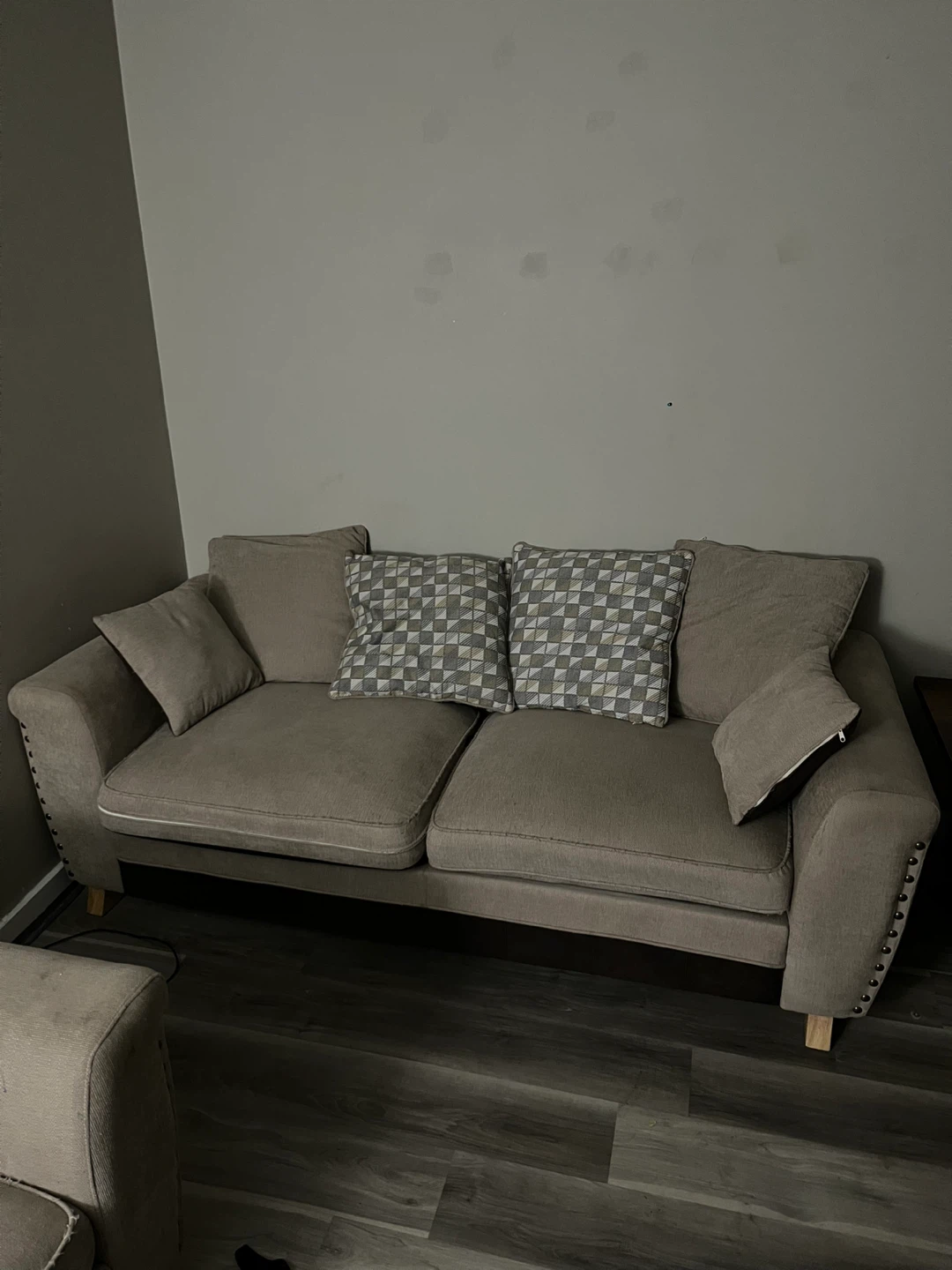 Neutral Sofa and Loveseat Set