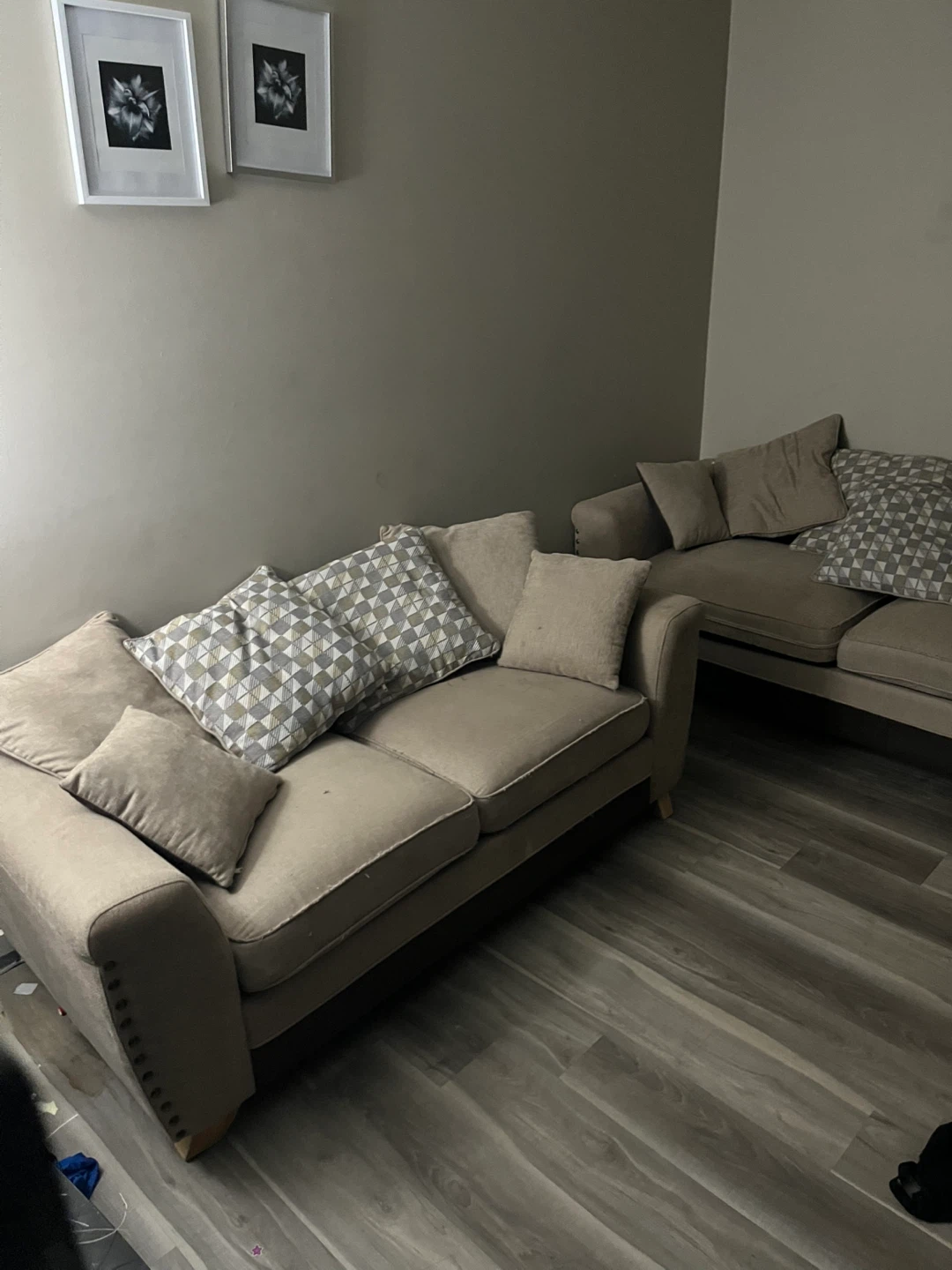 Neutral Sofa and Loveseat Set - photo 4