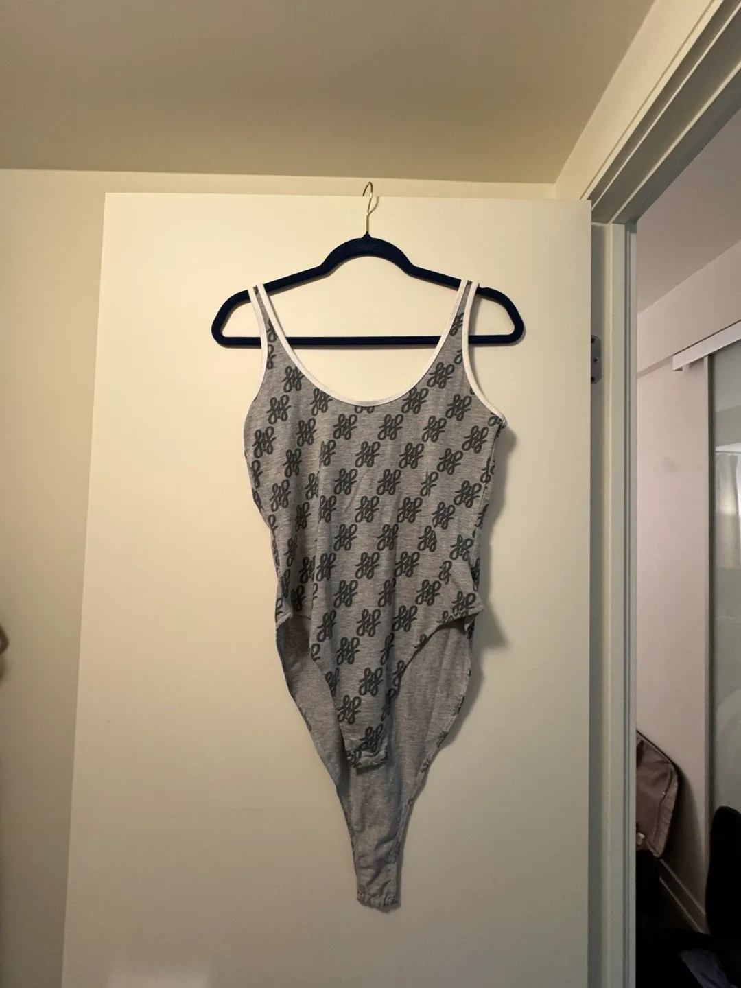 Grey Patterned Bodysuit thumbnail