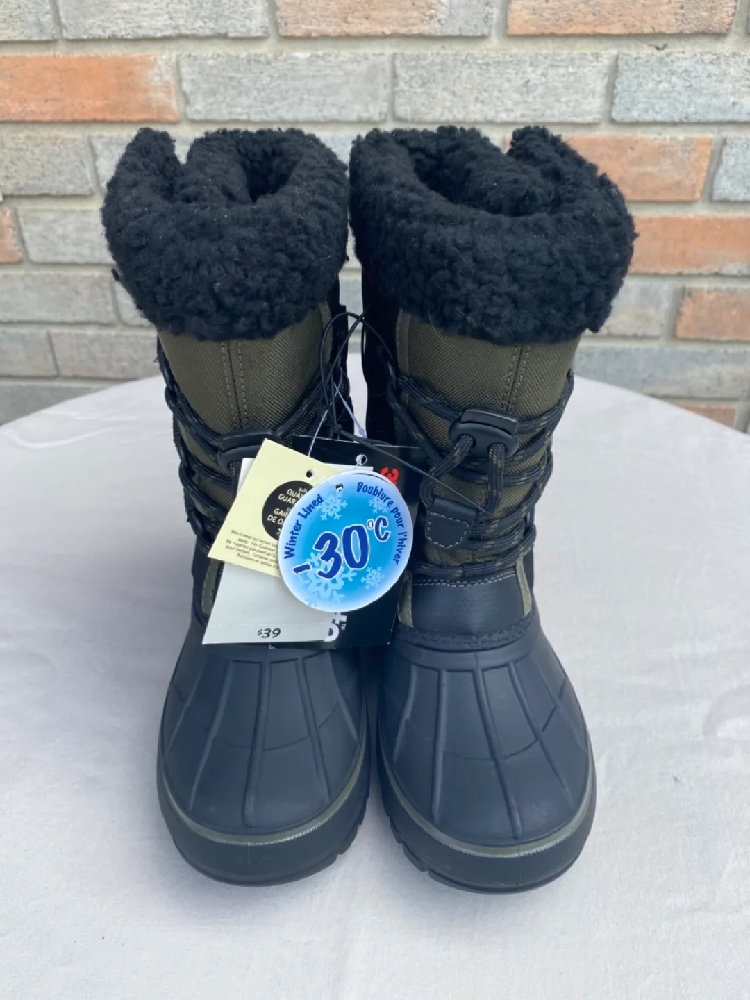 New Winter Lined Boots kids shoes size US 13 kids image indicator(2)