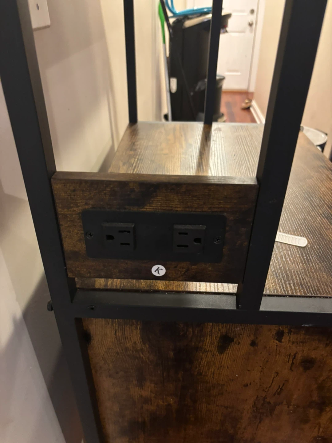 VASAGLE Ladder Shelf with Power Outlets - photo 3