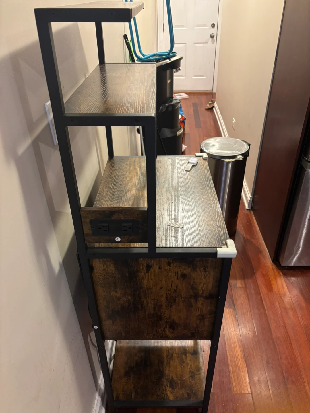VASAGLE Ladder Shelf with Power Outlets - photo 2