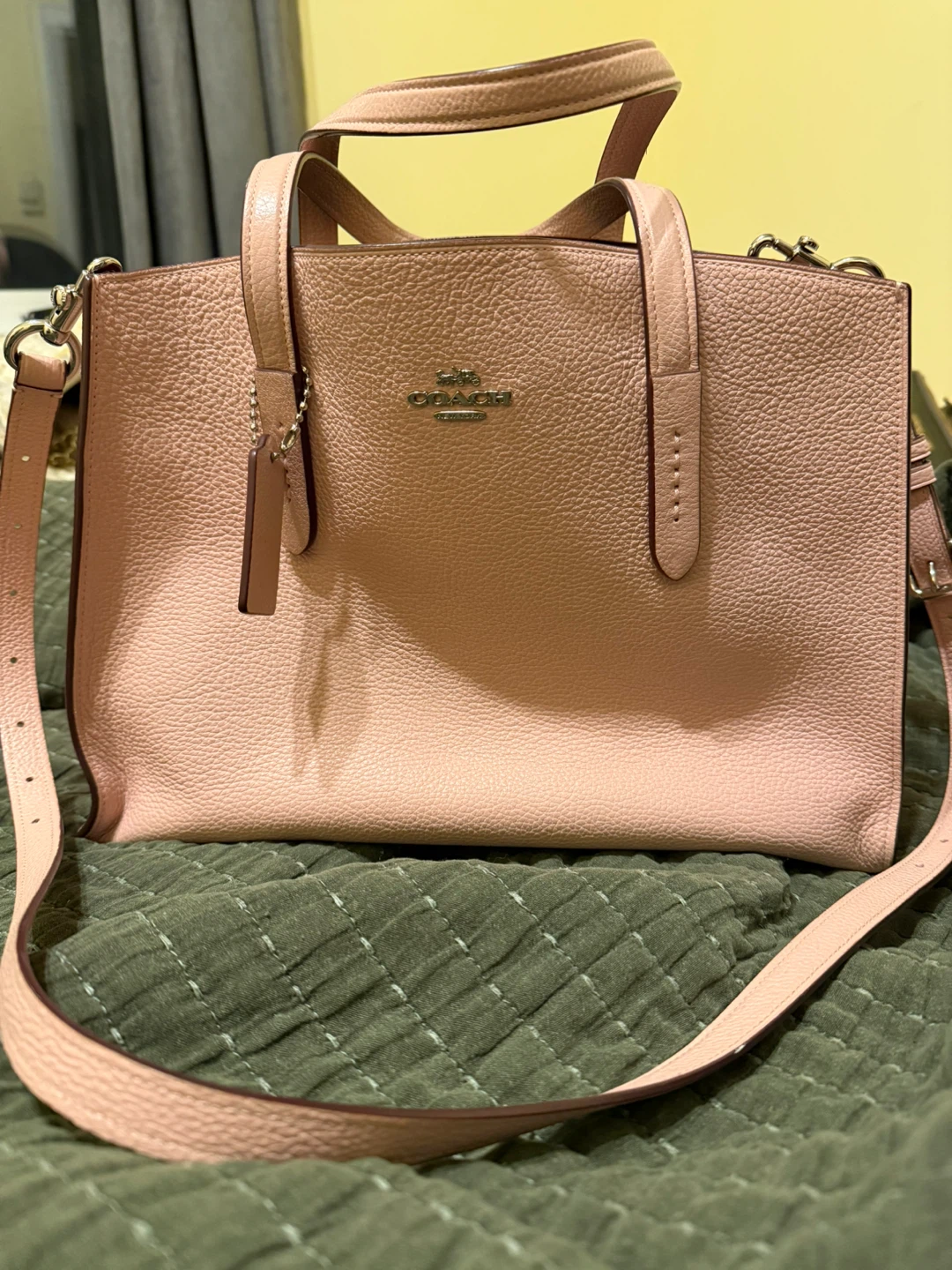 Coach Pink Leather Satchel