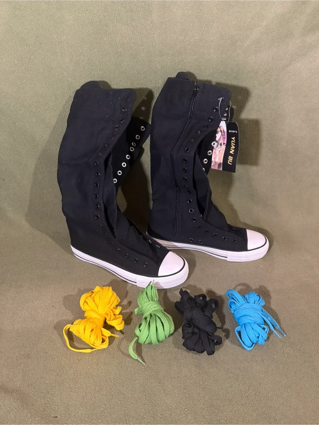 Yuan Bu Chuck Taylor Style Calf High Shoes (NEW!) thumbnail