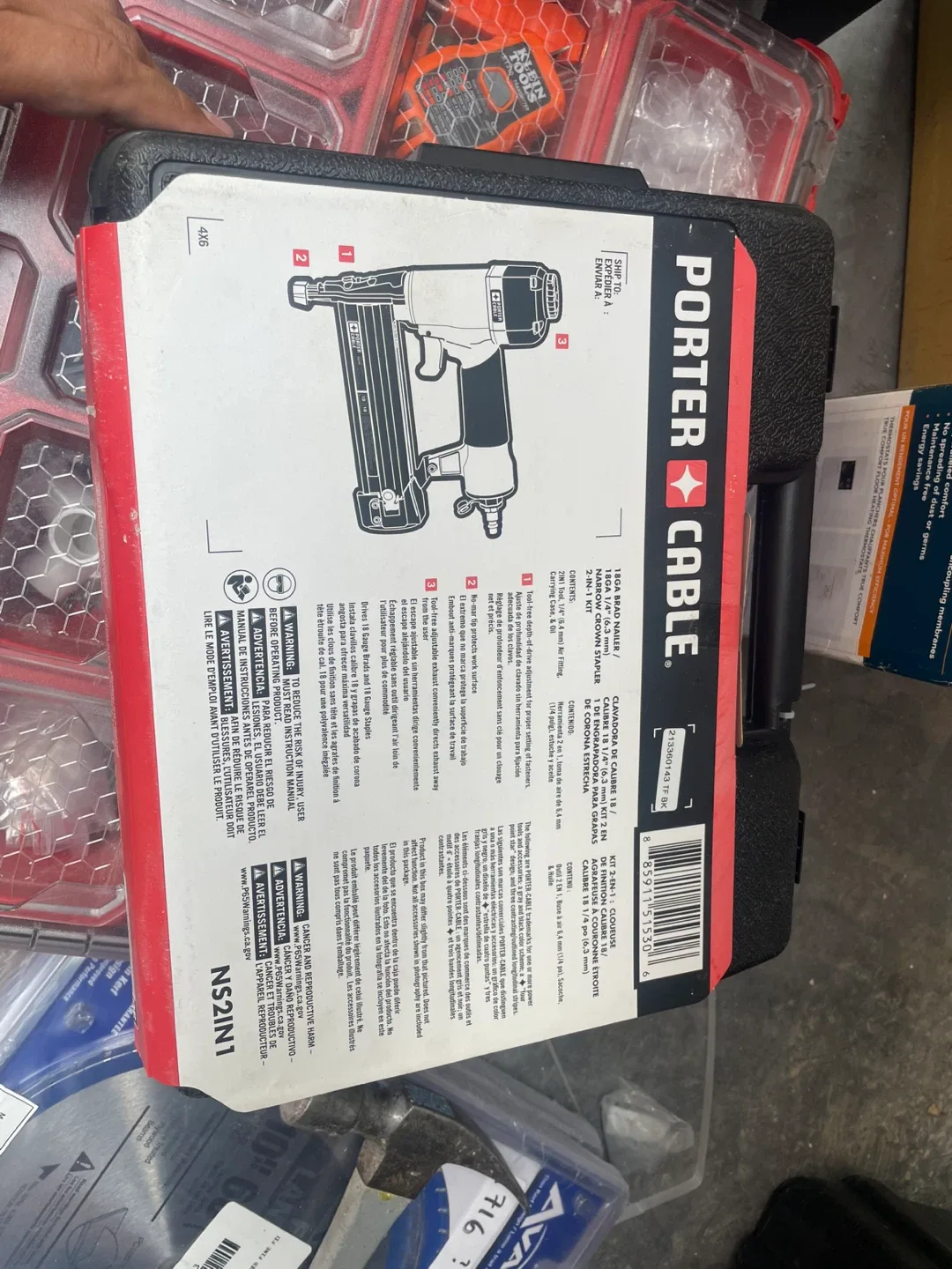 Porter Cable 18GA Brad Nailer/Stapler Kit image indicator(2)