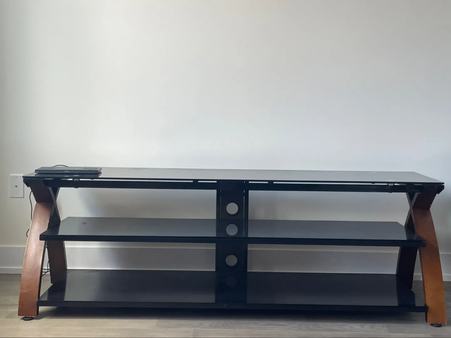 Black Glass TV Stand up to 65 inches thumbnail