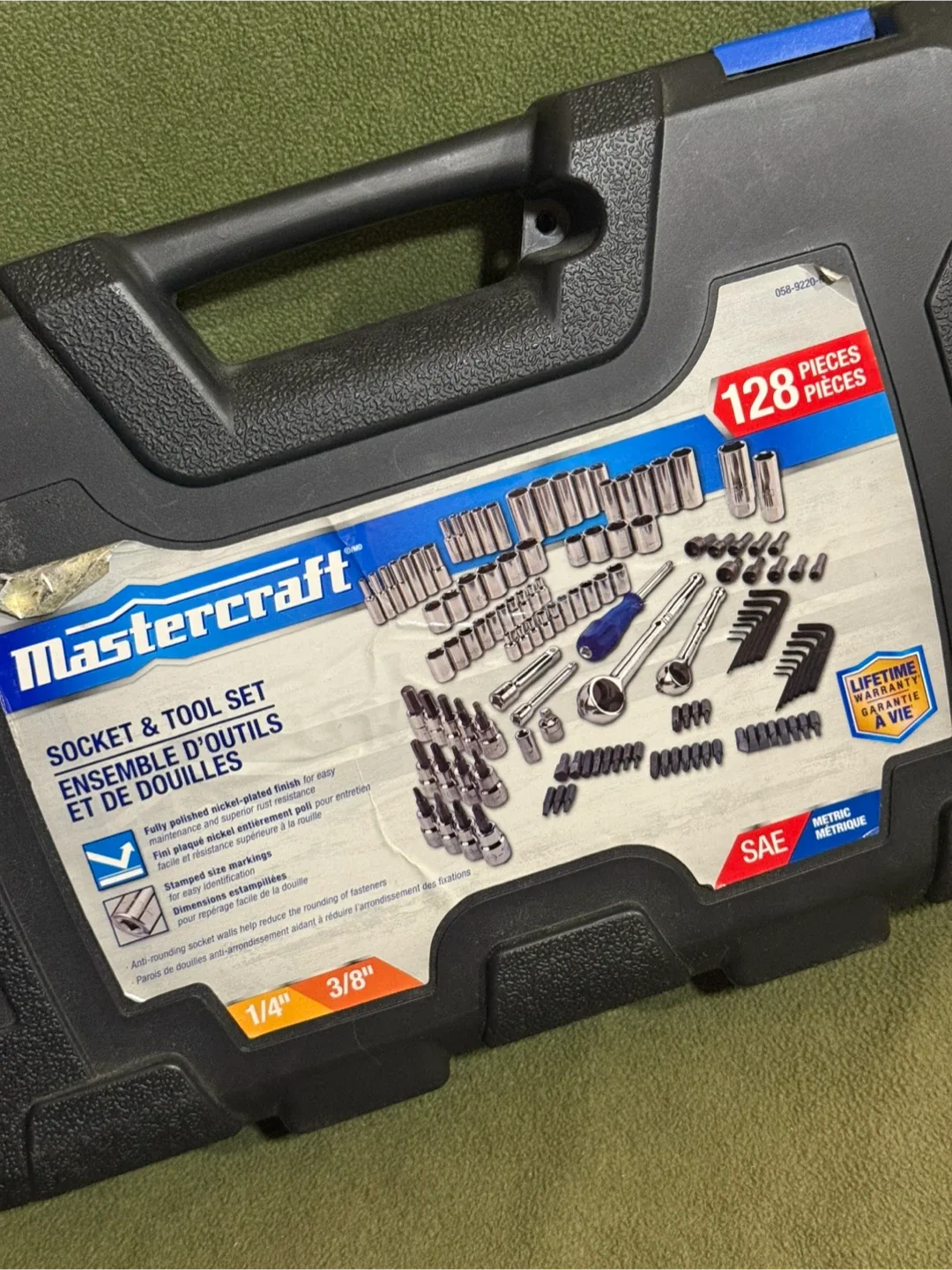 128 piece Mastercraft Socket an Tool Set image indicator(8)
