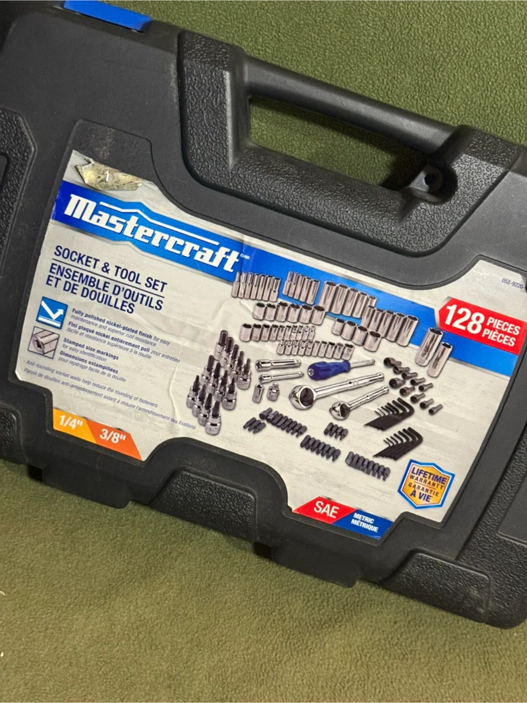 128 piece Mastercraft Socket an Tool Set image indicator(9)
