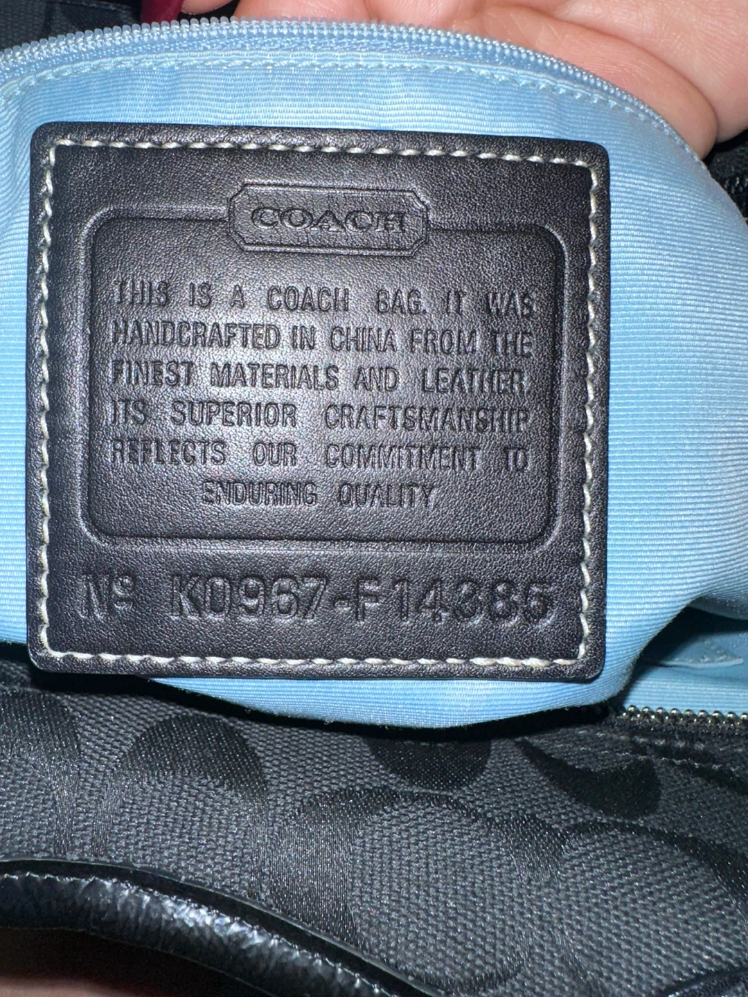 Coach Black Signature Tote Bag - photo 2
