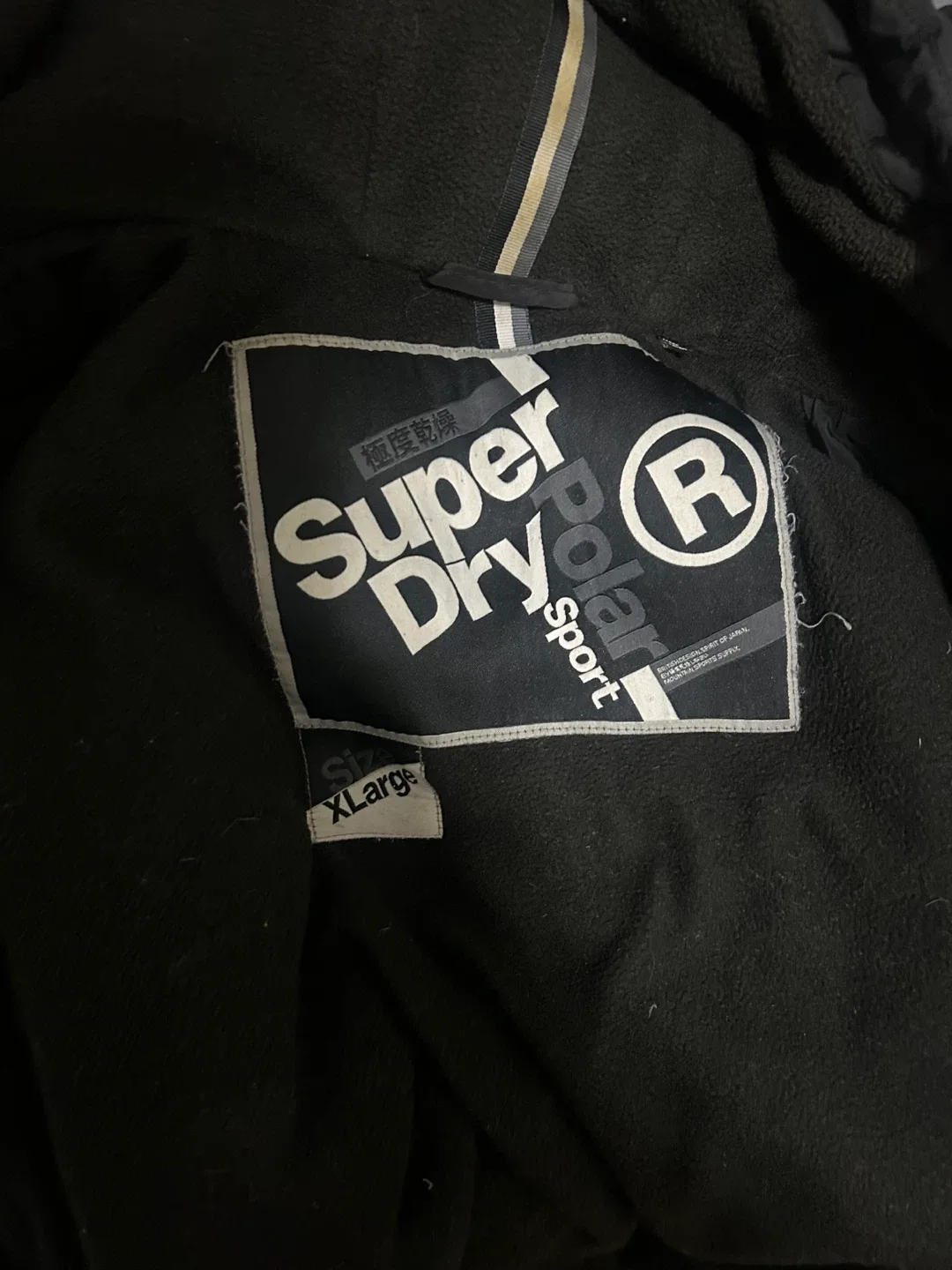 Superdry Polar Sport Black Puffer Jacket - XLarge image indicator(2)