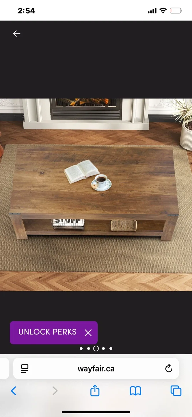 Millwood Pines Damika Coffee Table - Rustic Oak image indicator(7)