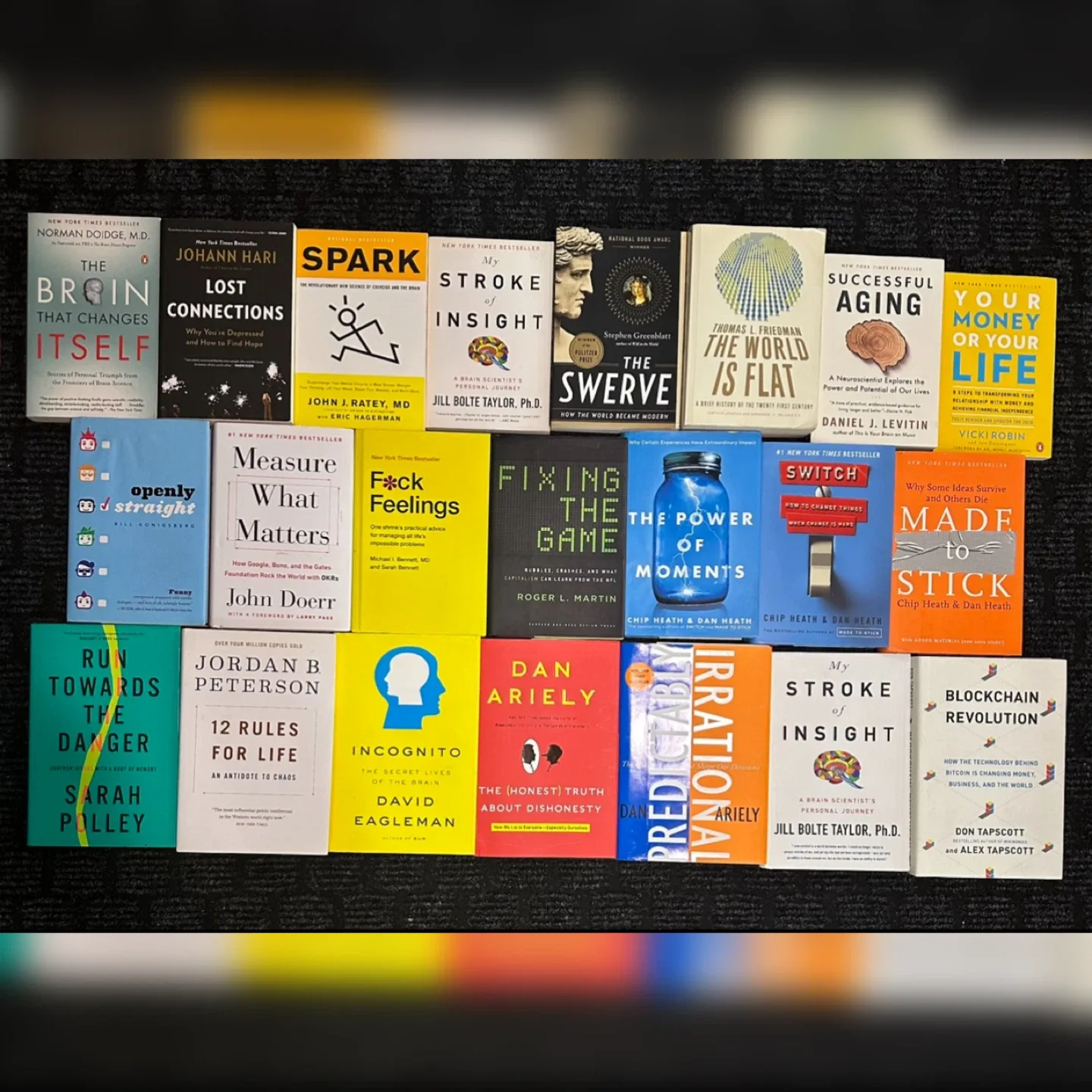 Books: Made it stick, Power of moments, The world is flat thumbnail