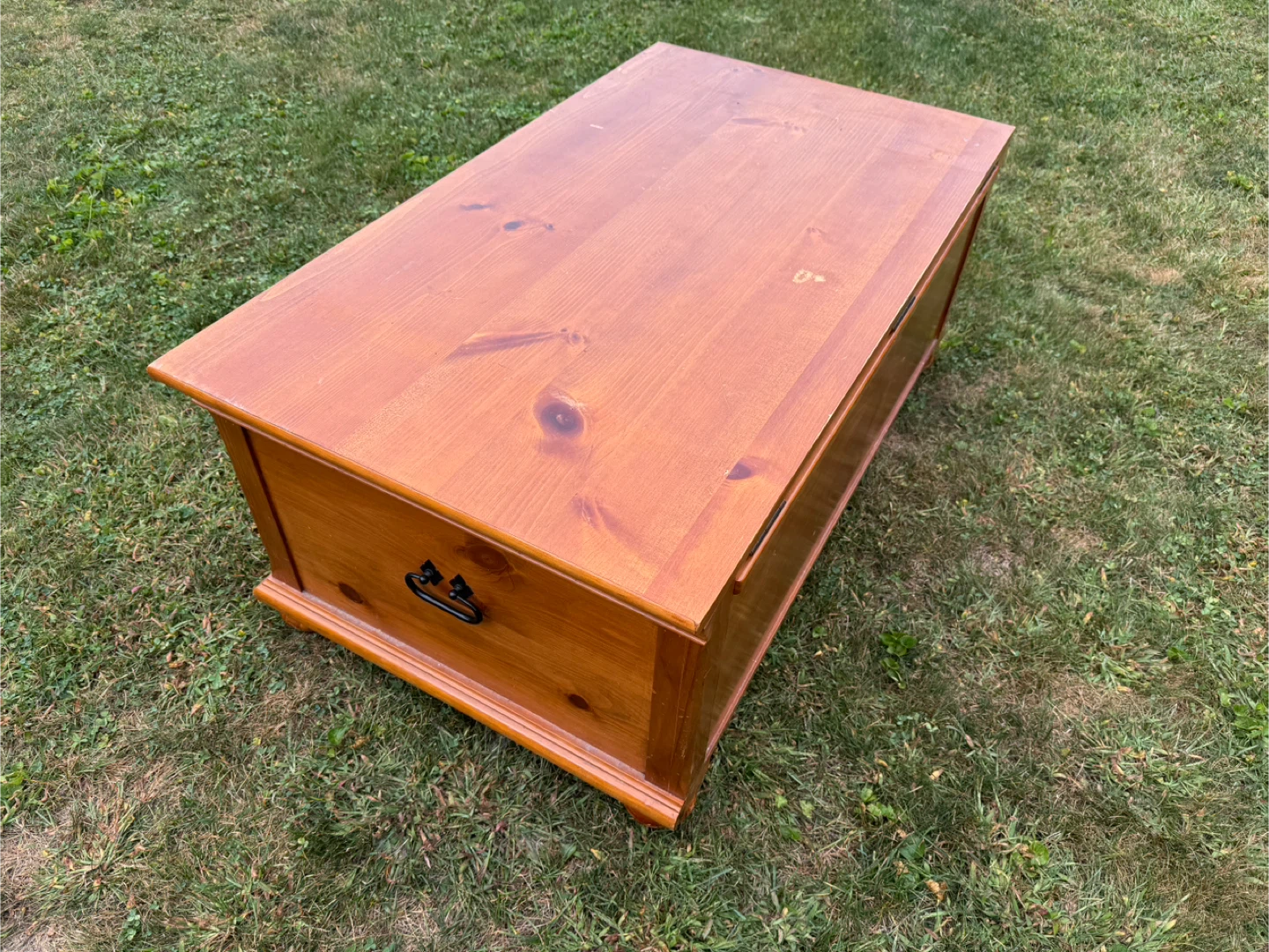 Wooden Storage Chest with Drawer - photo 3