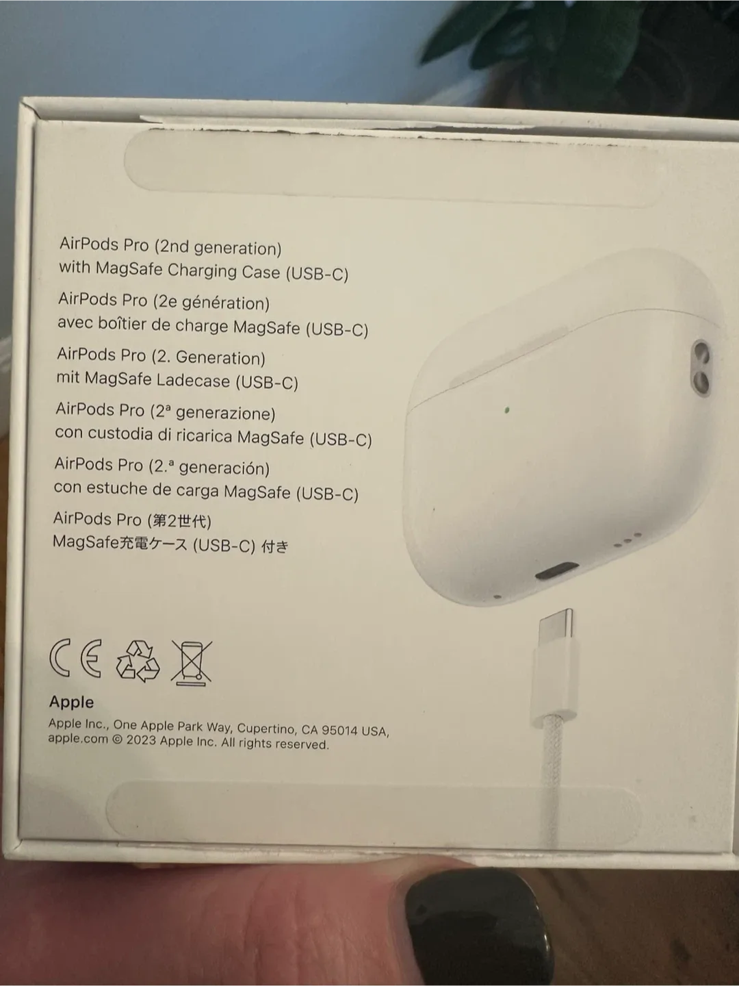 Apple AirPods Pro (2nd Generation) with MagSafe Case image indicator(4)