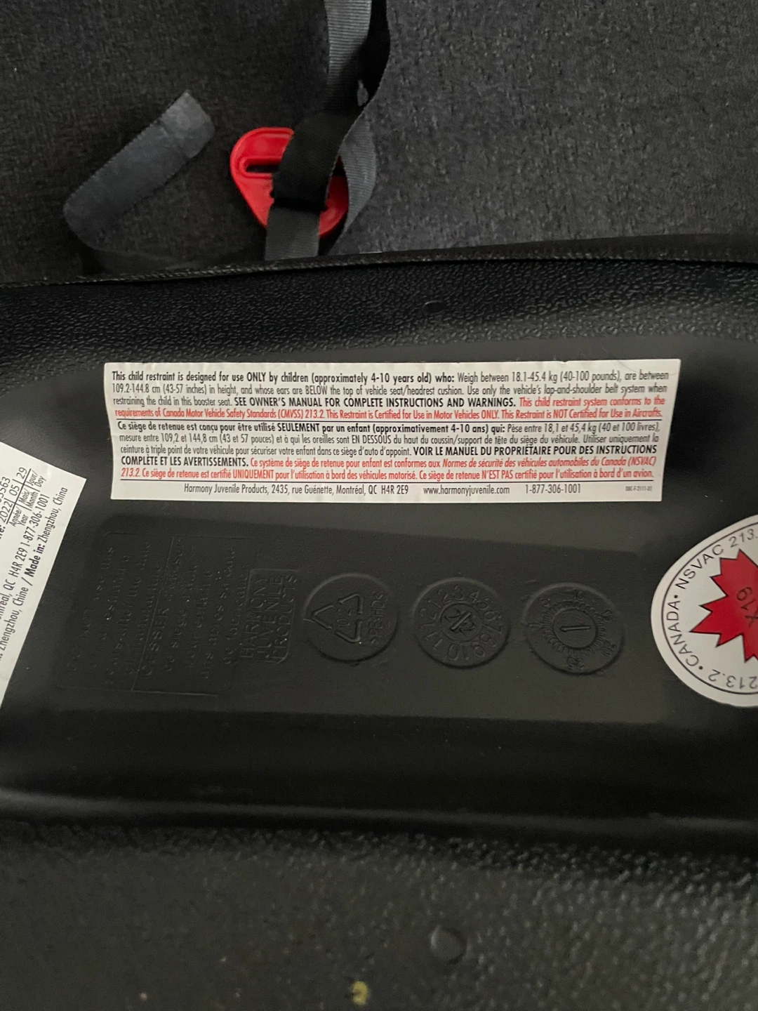 Harmony Dash Booster Seat - Black 🥕 - photo 5